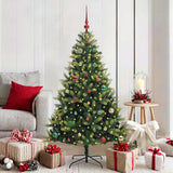 Kunstkerstboom Met Scharnier 150 Leds Groen Pvc En Pe