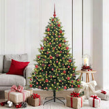 Kunstkerstboom Met Scharnier 150 Leds Groen Pvc En Pe