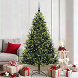 Kunstkerstboom Met Scharnier 150 Leds Groen Pvc En Pe