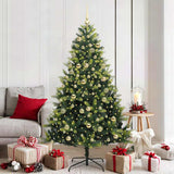 Kunstkerstboom Met Scharnier 150 Leds Groen Pvc En Pe