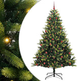 Kunstkerstboom Met Scharnier 150 Leds Groen Pvc En Pe