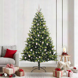 Kunstkerstboom Met Scharnier 150 Leds Groen Pvc En Pe