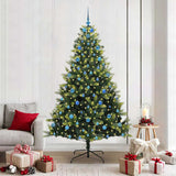 Kunstkerstboom Met Scharnier 150 Leds Groen Pvc En Pe