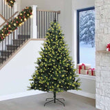 Kunstkerstboom Met Scharnier 150 Leds Groen Pvc En Pe