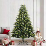 Kunstkerstboom Met Scharnier 150 Leds Groen Pvc En Pe