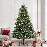 Kunstkerstboom Met Scharnier 150 Leds Groen Pvc En Pe