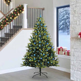 Kunstkerstboom Met Scharnier 150 Leds Groen Pvc En Pe