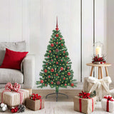 Kunstmatig Voorverlicht Kerstboom Met 300 Led Pvc Groen