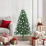 Kunstmatig Voorverlicht Kerstboom Met 300 Led Pvc Groen