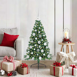 Kunstmatig Voorverlicht Kerstboom Met 300 Led Pvc Groen