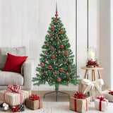 Kunstmatig Voorverlicht Kerstboom Met 300 Led Pvc Groen