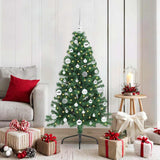 Kunstmatig Voorverlicht Kerstboom Met 300 Led Pvc Groen