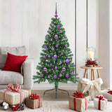 Kunstmatig Voorverlicht Kerstboom Met 300 Led Pvc Groen