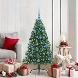 Kunstmatig Voorverlicht Kerstboom Met 300 Led Pvc Groen