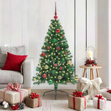 Kunstmatig Voorverlicht Kerstboom Met 300 Led Pvc Groen