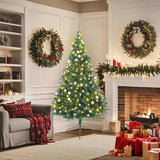 Kunstmatig Voorverlicht Kerstboom Met 300 Led Pvc Groen