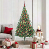 Kunstmatig Voorverlicht Kerstboom Met 300 Led Pvc Groen