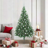 Kunstmatig Voorverlicht Kerstboom Met 300 Led Pvc Groen