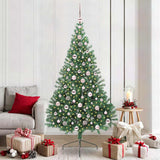 Kunstmatig Voorverlicht Kerstboom Met 300 Led Pvc Groen