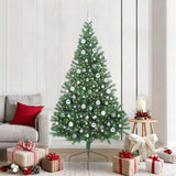 Kunstmatig Voorverlicht Kerstboom Met 300 Led Pvc Groen