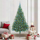 Kunstmatig Voorverlicht Kerstboom Met 300 Led Pvc Groen