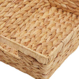 Opslagmanden 2 Pcs Naturel 38 X 28 X 15 Cm Waterhyacint