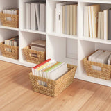 Opslagmanden 2 Pcs Naturel 38 X 28 X 15 Cm Waterhyacint
