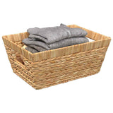Opslagmanden 2 Pcs Naturel 38 X 28 X 15 Cm Waterhyacint