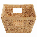 Opslagmanden 2 Pcs Naturel 38 X 28 X 15 Cm Waterhyacint