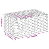 Tissueboxhoezen 2 Pcs Waterhyacint 27.5 X 16.5 X 14 Cm Naturel