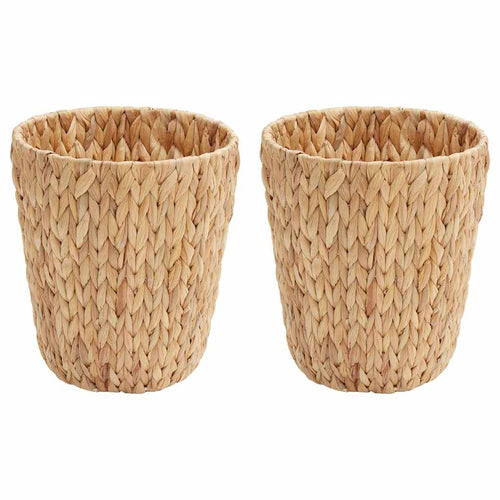 Afvalpapier Bakken 2 Pcs Naturel 26 X 26 X 29 Cm Waterhyacint