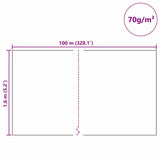 Vorstbescherming Plantvlies 100 X 1,6 M Niet-Geweven Stof