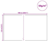 Vorstbescherming Plantvlies 100 X 1,6 M Niet-Geweven Stof