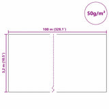 Vorstbescherming Plantvlies 100 X 3,2 M Niet-Geweven Stof