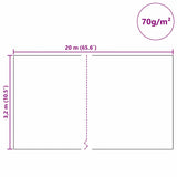 Vorstbescherming Plantvlies 20 X 3,2 M Niet-Geweven Stof