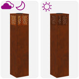 Solar Led Pad Licht 2 Pcs Brons