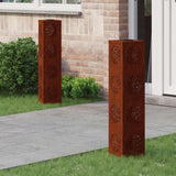 Solar Led Pad Licht 2 Pcs Roestig