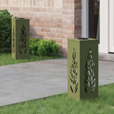 Solar Led Pad Licht 2 Pcs Roestig