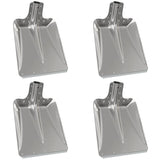 Schep Hoofd 4 Pcs Zilver 43 X 32,5 Cm Aluminium