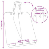 Schep Hoofd 4 Pcs Zilver 43 X 32,5 Cm Aluminium