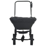 Strooiwagen Zwart 82 X 46 X 75 Cm Pvc En Staal