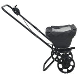 Strooiwagen Zwart 82 X 46 X 75 Cm Pvc En Staal