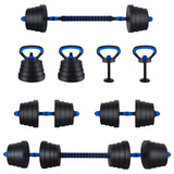 4-In-1 Dumbbell Barbell Kettlebell Set