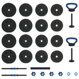 4-In-1 Dumbbell Barbell Kettlebell Set