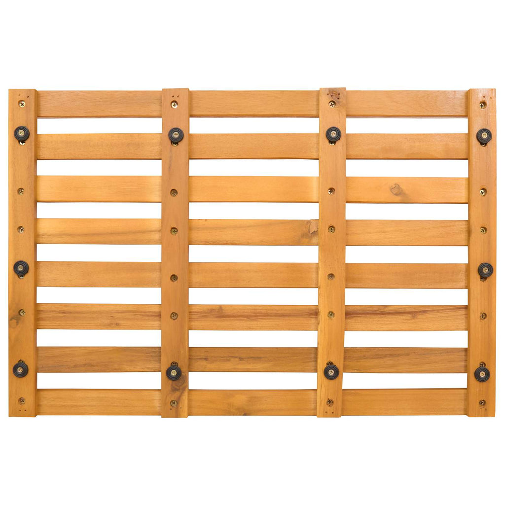 Badmat Effen Bruin 100 X 53 Cm Hout