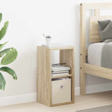 Nachtkastje Met Lade 35 X 32 X 68,5 Cm Bewerkt Hout