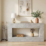 Wandtafel Gestreept Geconstrueerd Hout