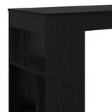 Bartafel Met Plank 102 X 50 X 103,5 Cm Bewerkt Hout