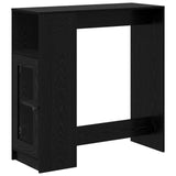 Bartafel Met Plank 101 X 40 X 103,5 Cm Bewerkt Hout