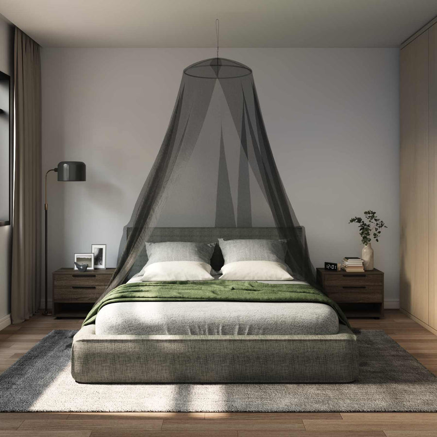Klamboe Voor Bed 3 Pcs 156 Mesh ⌀56 X 220 Cm Polyester